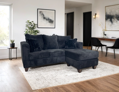 100-Black - Reversible Sectional **NEW ARRIVAL**