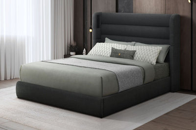 Hero Black Platform Bed (w/ Bluetooth Speaker) - Queen, King **NEW ARRIVAL**