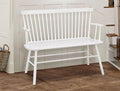 4185-BENCH-WH JERIMIAH SPINDLEBACK BENCH WHITE