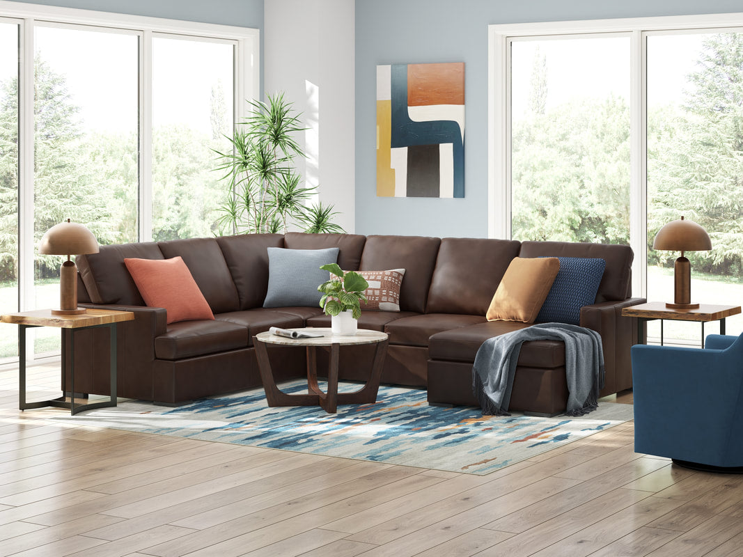 Ashley 485-04 - Top Grain Leather Sectional **NEW ARRIVAL**