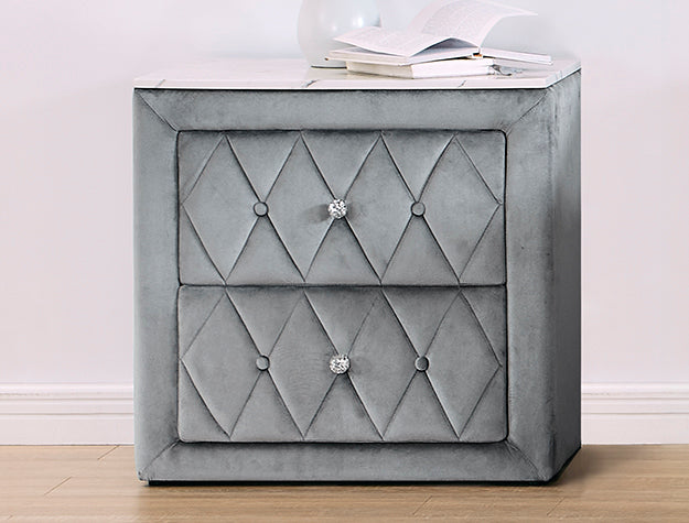 5114GY-2 ANNABELLE NIGHT STAND GREY