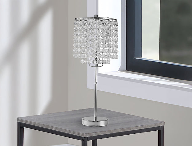 6213T-CH-1 CHROME TABLE LAMP 19"H