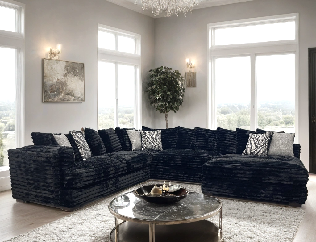 880 Black - Oversized Sectional **NEW ARRIVAL**