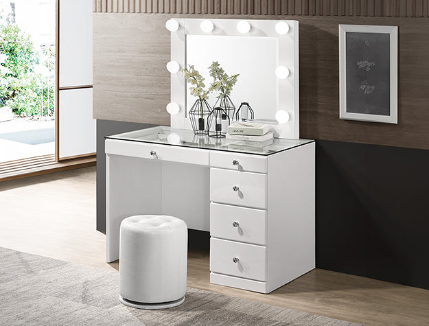 B4851WH-4852-11 MORGAN/LUXO VANITY WHITE