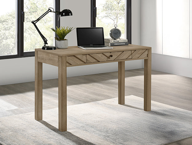 B9332-DESK VALOR WRITING DESK-LIGHT BROWN