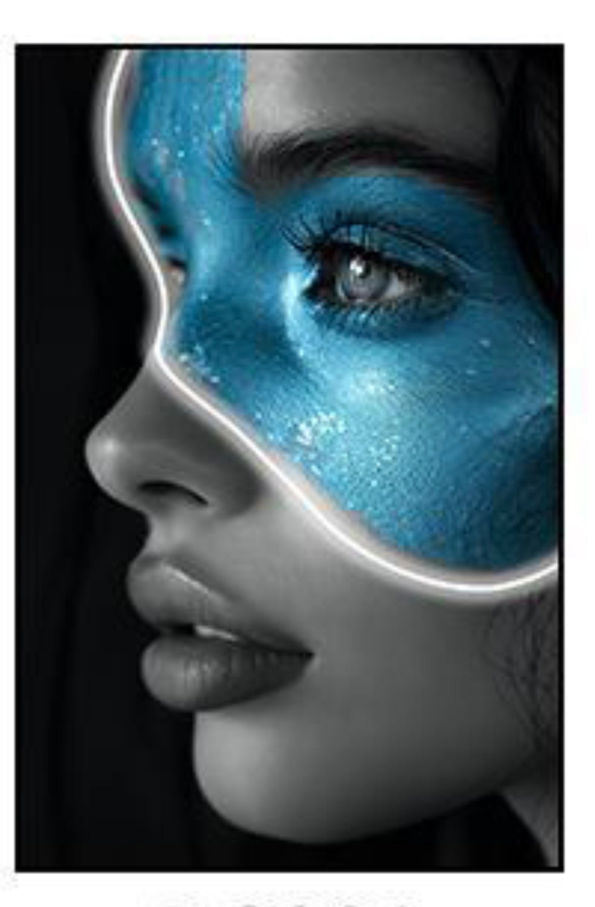 Led Wall Art Decorative Painting Al Frame Black Chrystal Surface