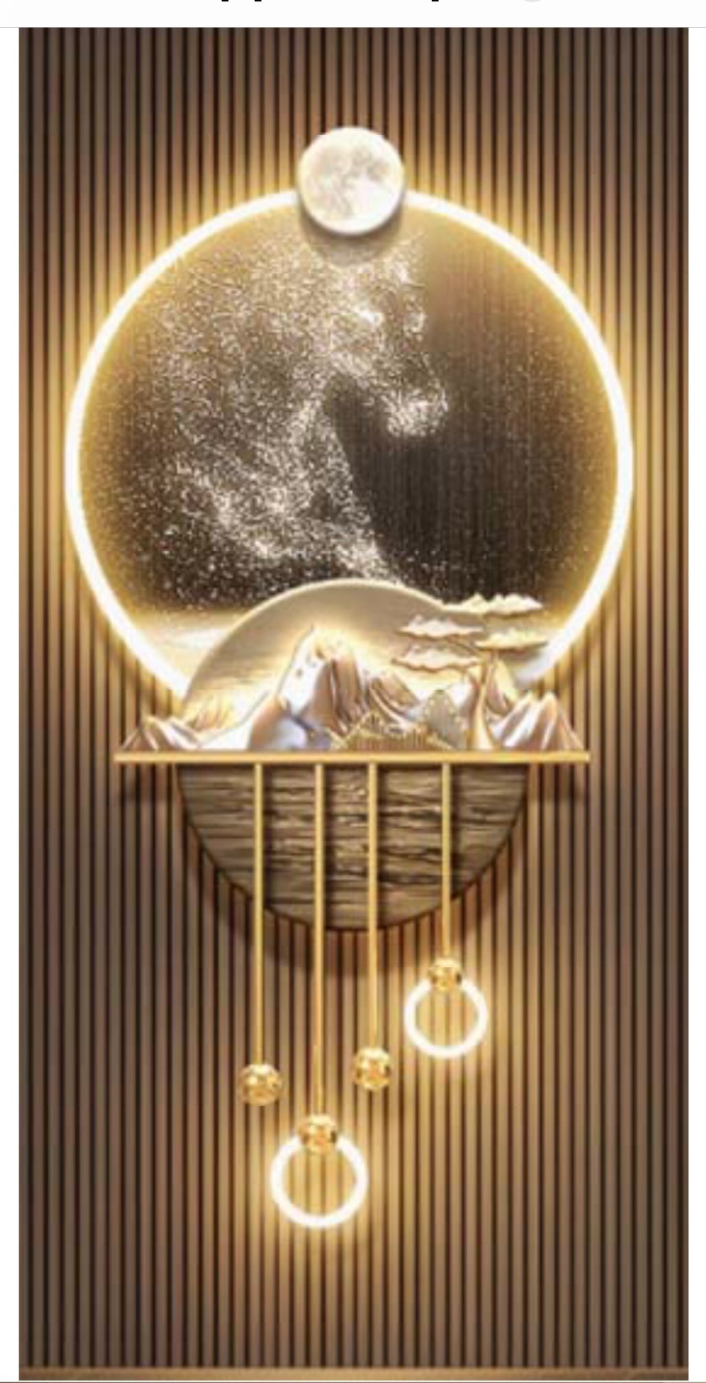 LED+Methal+ LampDecorative Painting UV Cutting Chrystal