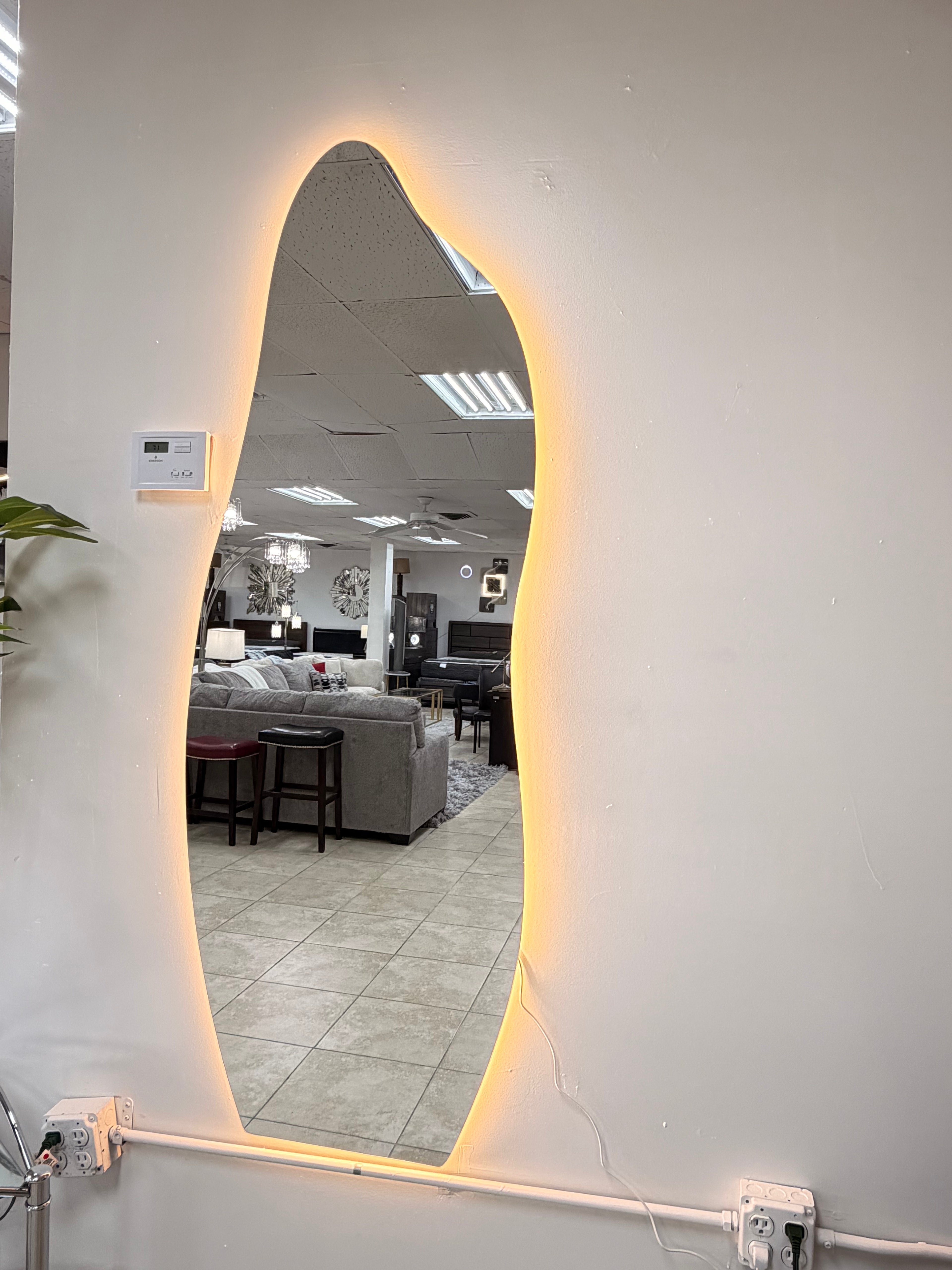 FLOOR MIRROR.Water Drop Mirror LED