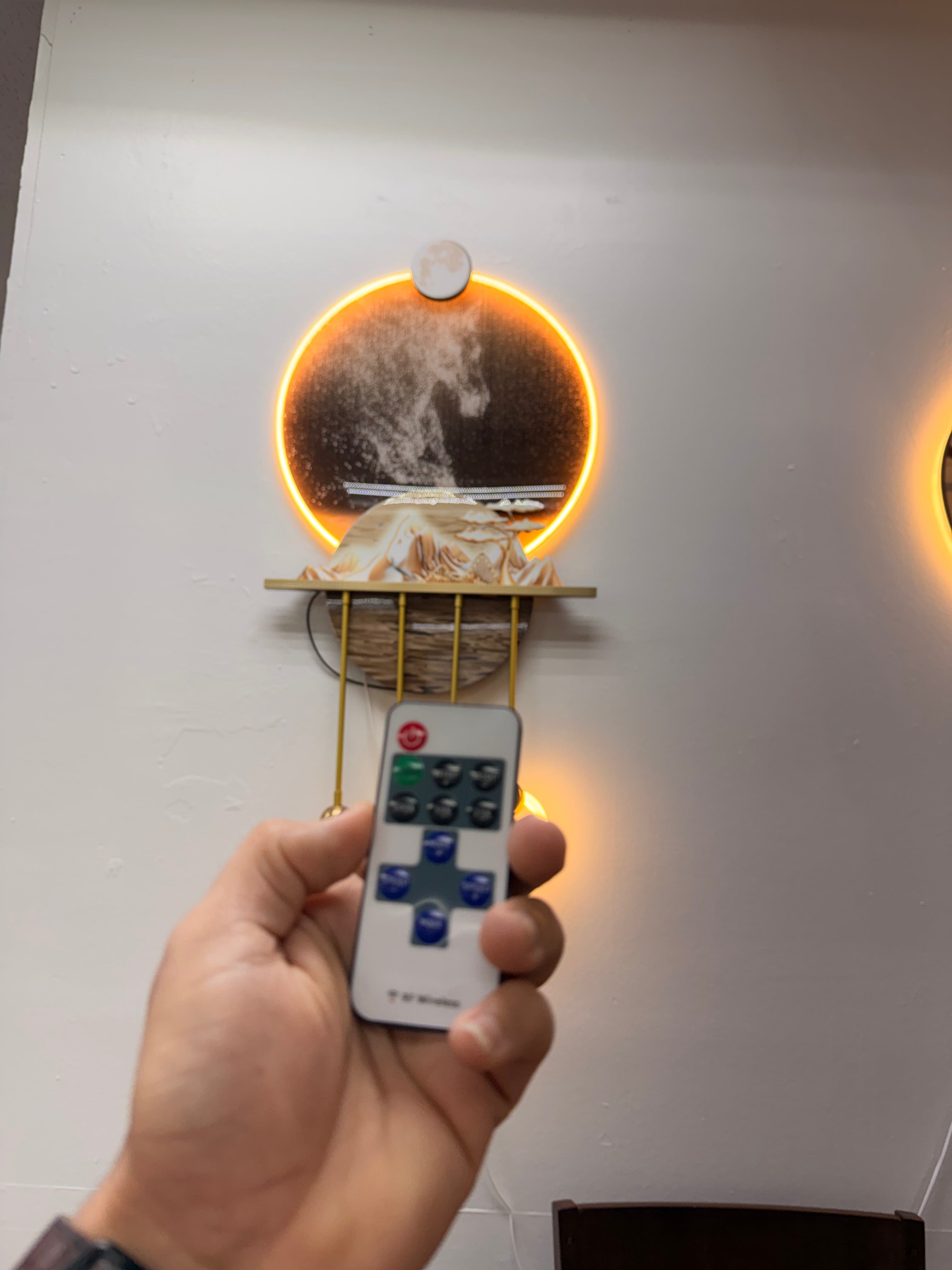 LED+Methal+ LampDecorative Painting UV Cutting Chrystal