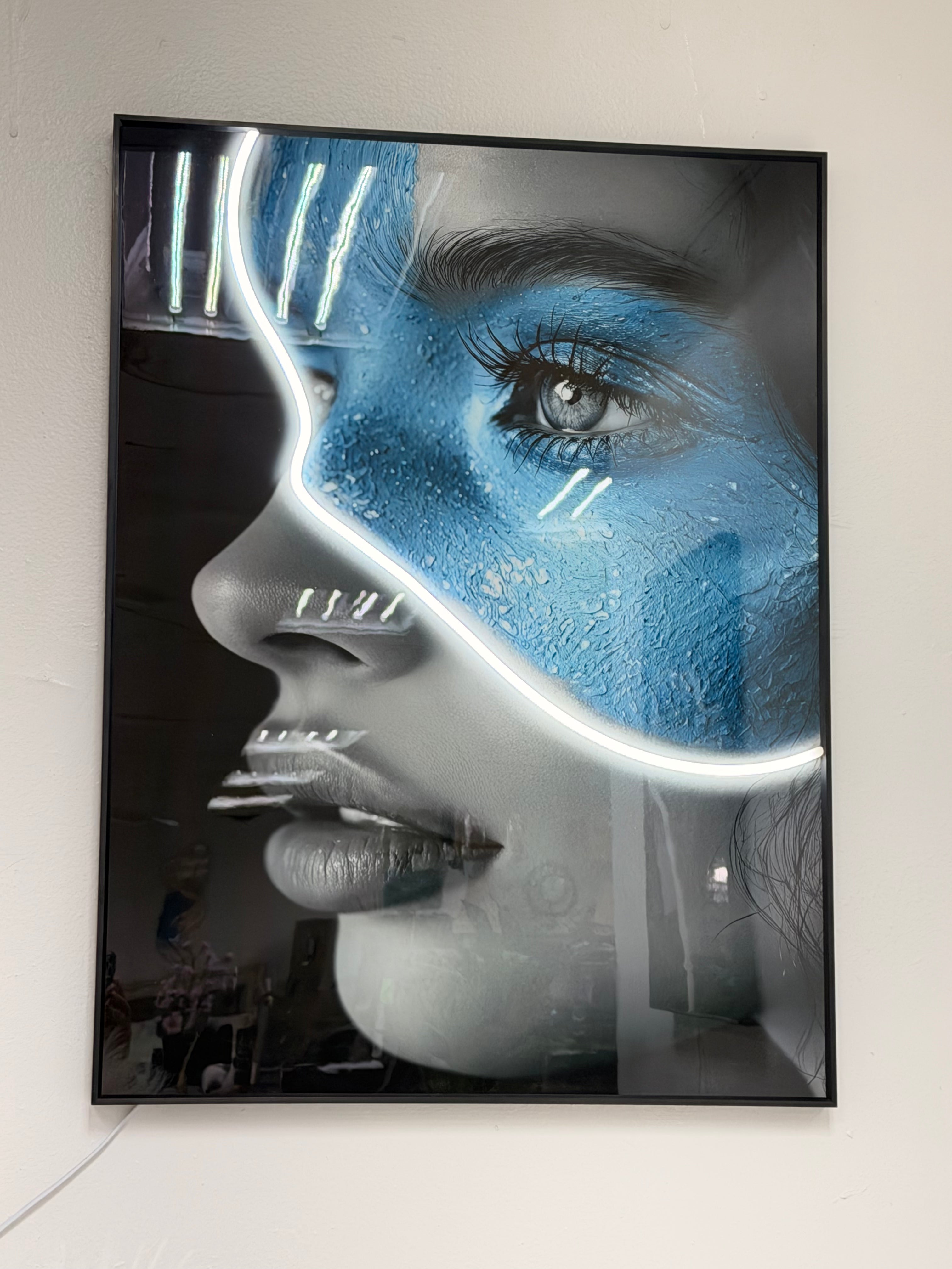 Led Wall Art Decorative Painting Al Frame Black Chrystal Surface