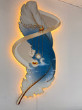 Led Wall Art Decorative Painting Cutting Chrystal
