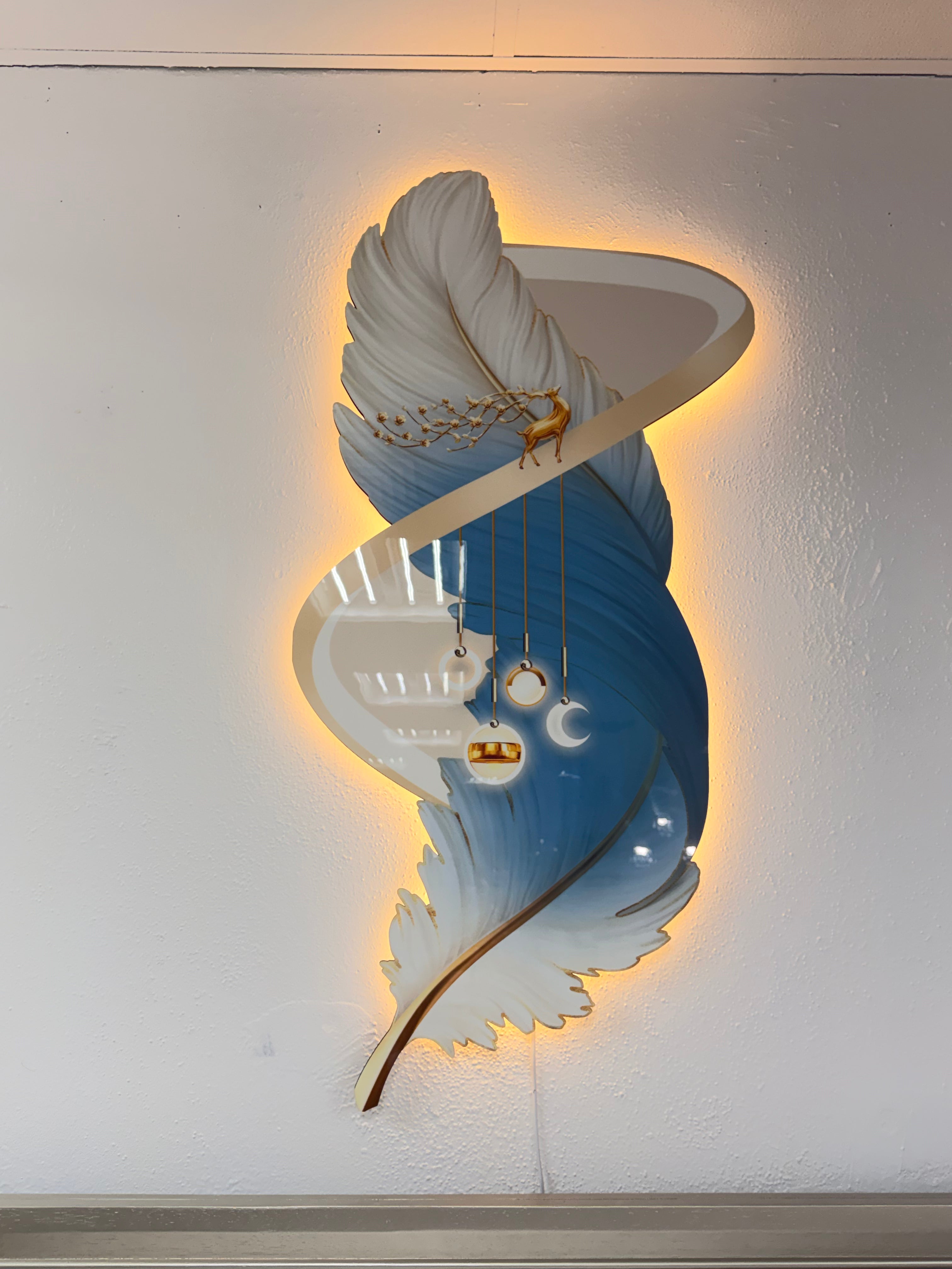 Led Wall Art Decorative Painting Cutting Chrystal