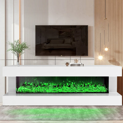 A86 A85 TV STAND W/FIREPLACE COMBINATION MEDIA CONSOLE FOR FLAT SCREEN TELEVISIONS