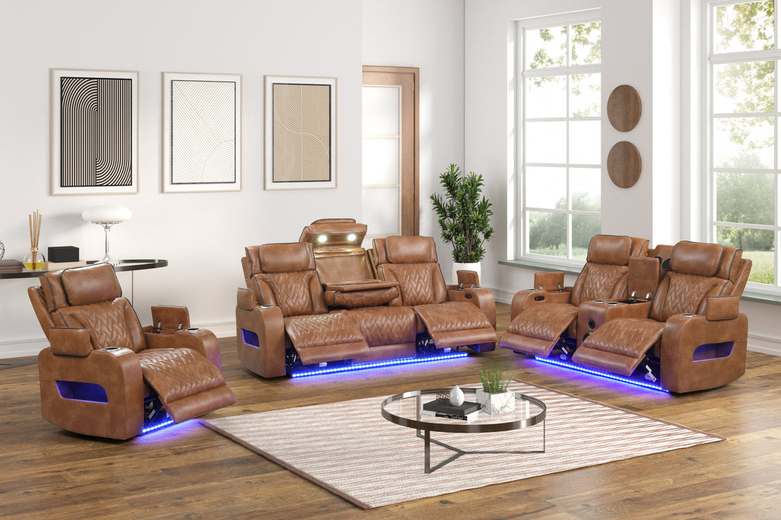 DUBAI 3PC Brown Power Reclining Set **NEW ARRIVAL**