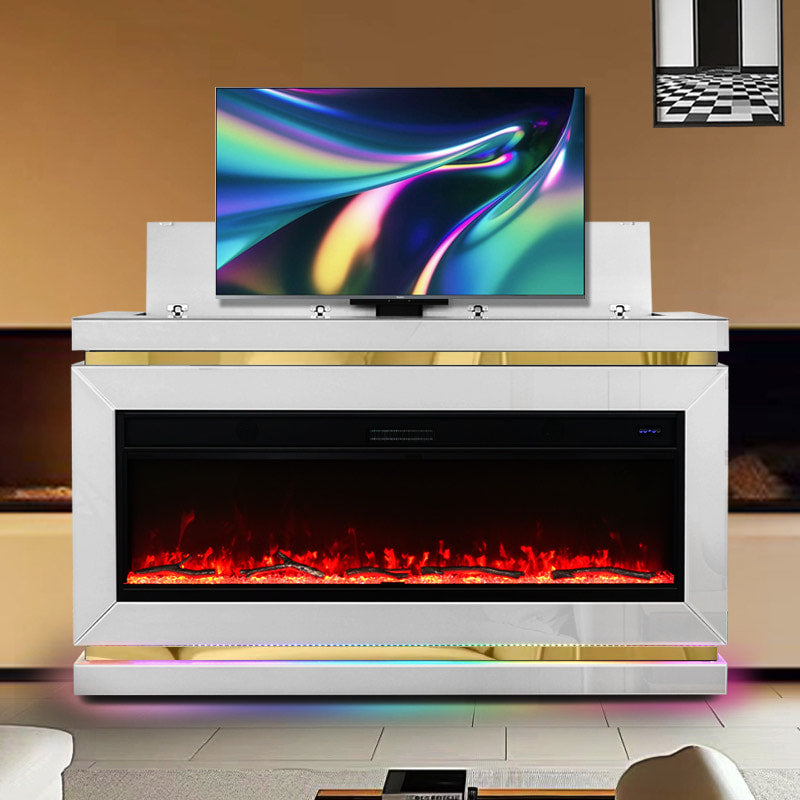 A93 A94 TV STAND W/FIREPLACE - Media Console with Electric Fireplace Insert