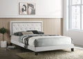 Passion Grey Velvet Platform Bed - King
