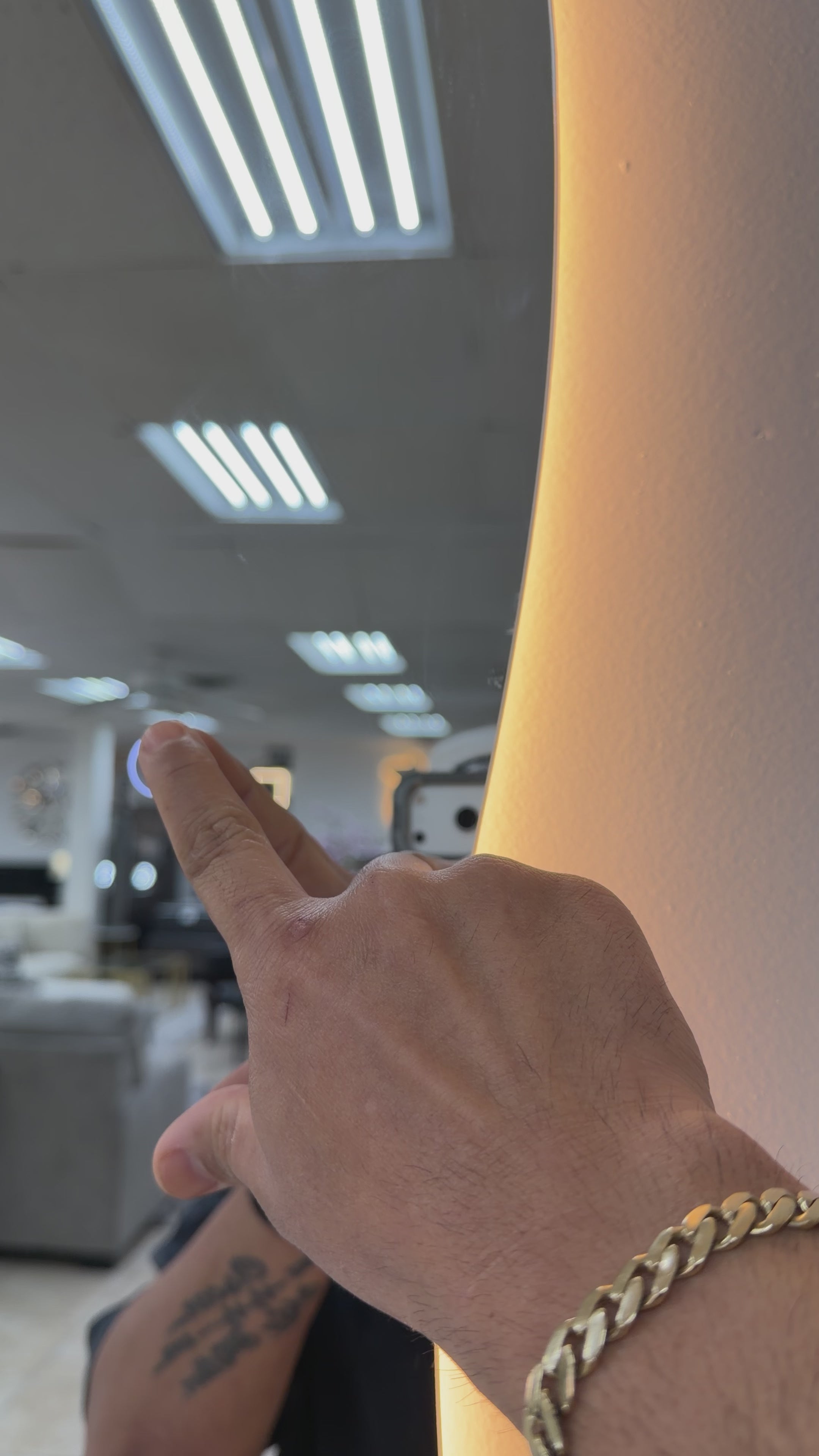 FLOOR MIRROR.Water Drop Mirror LED