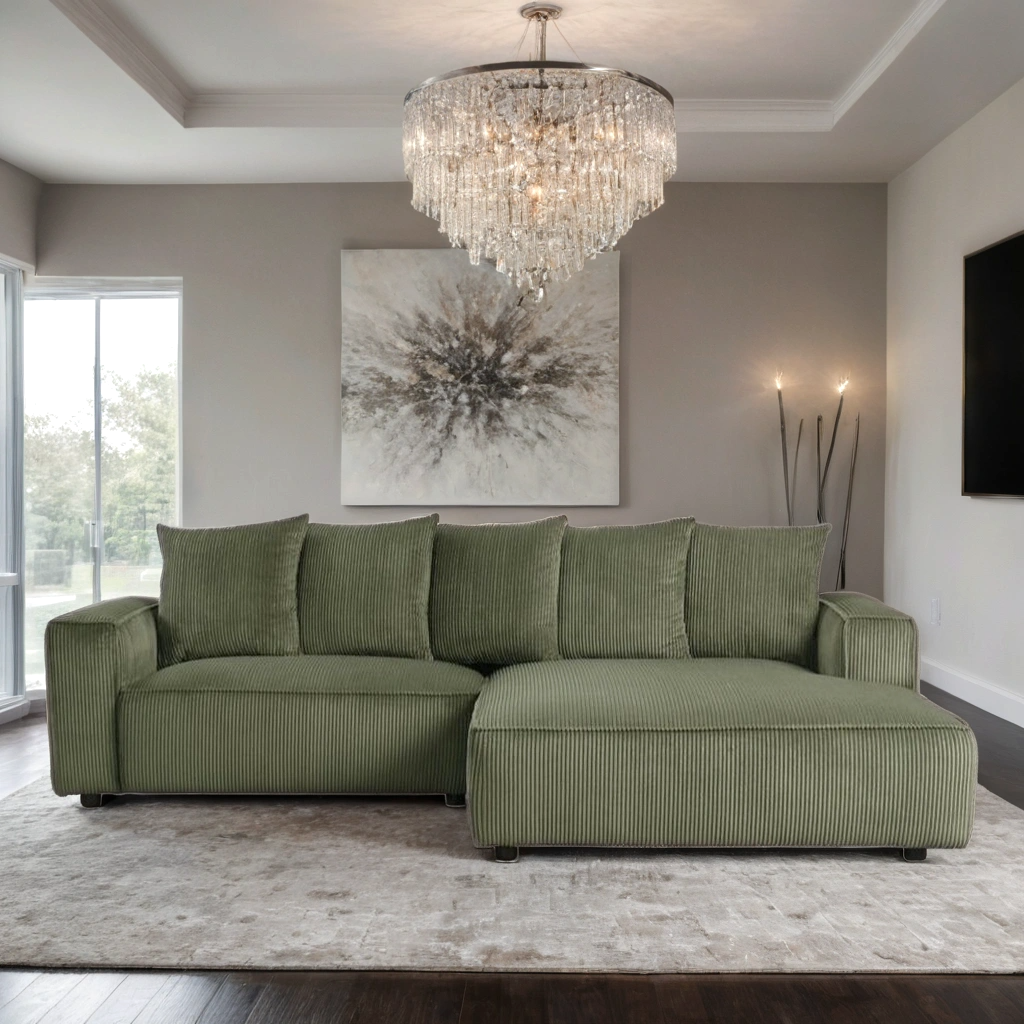 Romeo Olive Sectional 