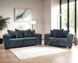 510 Charcoal - Sofa &amp; Loveseat Set