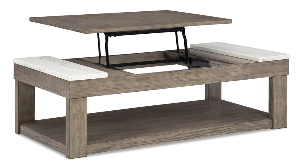 T854-9 Lift Top Cocktail Table (MARBLE TOP)