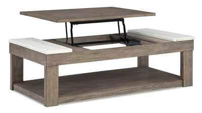 T854-9 Lift Top Cocktail Table (MARBLE TOP)