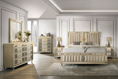 Venetian 4pc or 5pc Platform Bedroom Set - Queen, King **NEW ARRIVAL**